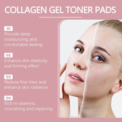WEST MONTH Collagen Pad Face Brightening Deep Moisturizing Gentle Skin Care Improving Skin Elasticity Firming Cleansing Gasket