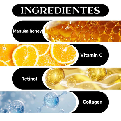 SUYARUN Manuka Honey Collagen & Retinol Moisturizer - Deep Hydration, Skin Repair, Brightening - For All Skin Types.