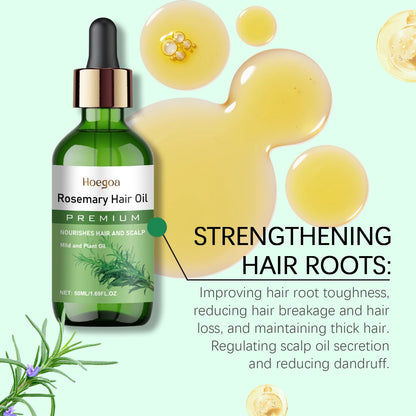 Rosemary Hair Essential Oil Scalp Hair Strengthening Oil Hair Thinning Treatment Nourishing Treatment Split Ends Dry All Types