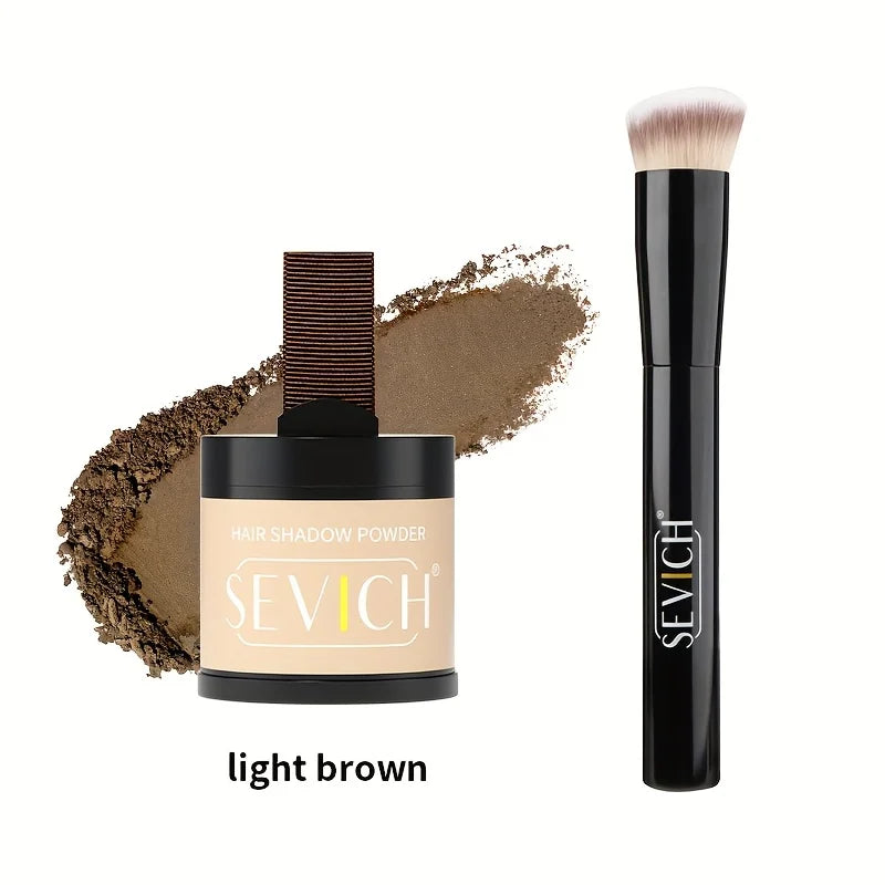 Hairline Powder With Brush Instant Black Root Cover Up Waterproof Hairline Shadow Powder Hair Concealer Coverage Eyebrow Powder