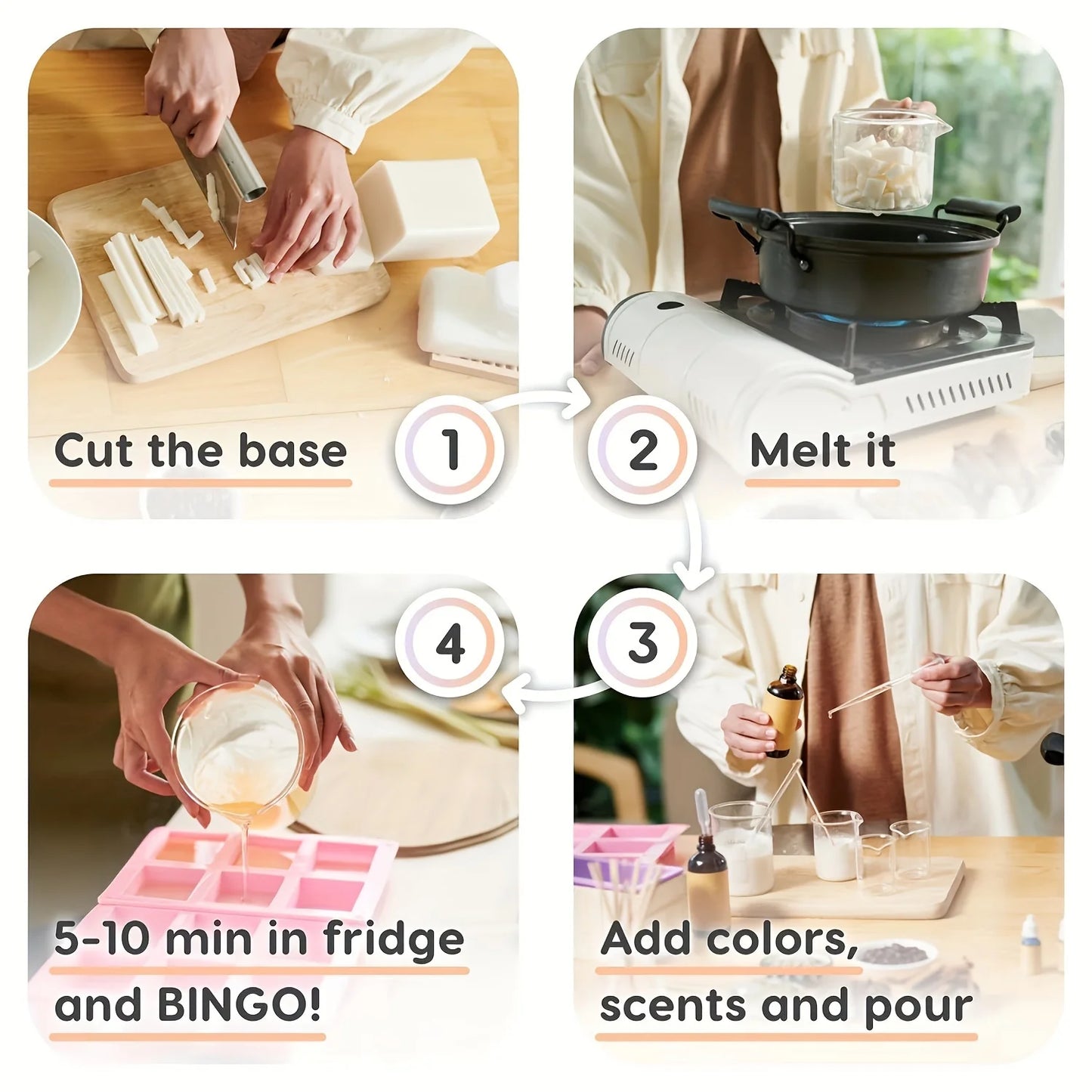 1lb/454g Aloe Vera Soap Base, Gentle Premium Soap Base For Crafting Artisan Soaps, DIY Handmade Soap, SLS/SLES free