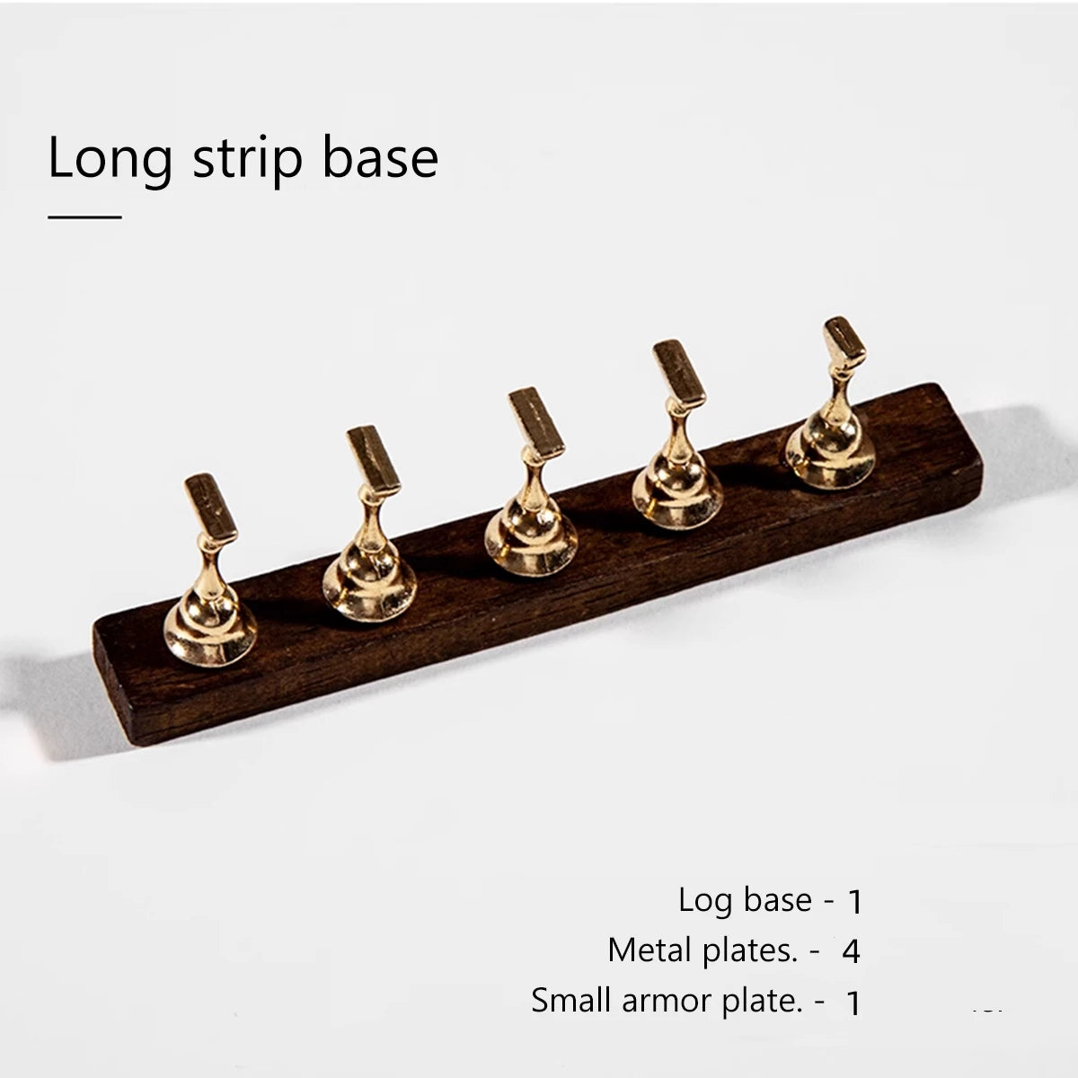 RS NAIL Wooden Nail Practice Stand False Nail Tip Display Base Holder Gel Polish Exercise Showing Shelf Manicure Supplies Set