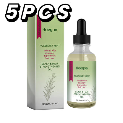 Rosemary Mint Hair Growth Oil Hair Roots Scalp Treatment Improve Androgenetic Alopecia Scalp Care Serum Strengthen Hair Roots