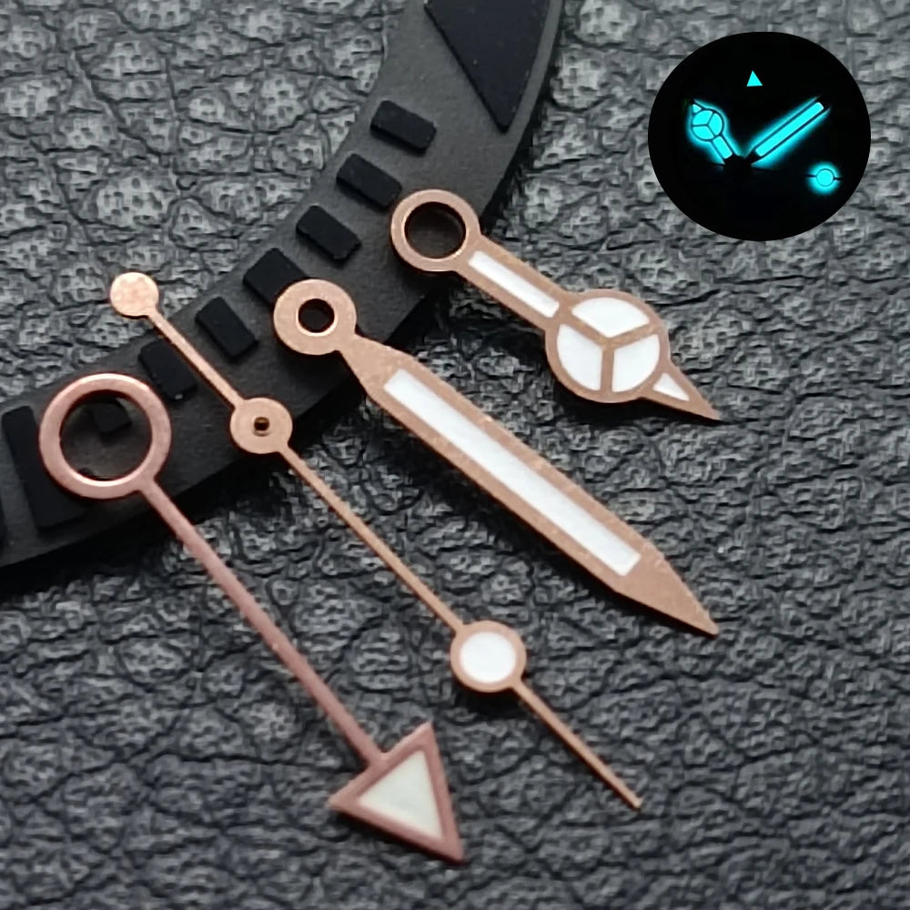 GMT Hands Blue Green/Green Luminous NH34 GMT Watch Hands for NH34 Automatic Movement watch accessories Watch Part For Wristwatch