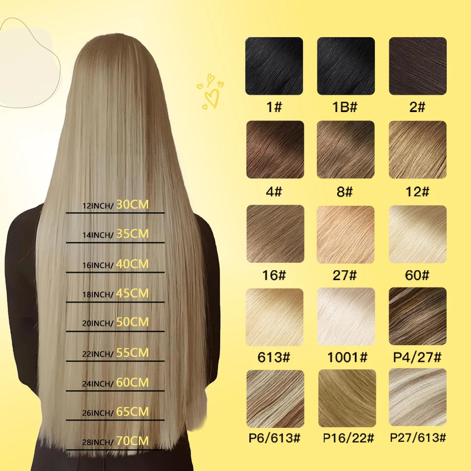 Yelo Highlight Blonde Human Hair Weft Double Weft Hair Bundles Sewing In Hair Weaves Real Human Hair Extension For Salon