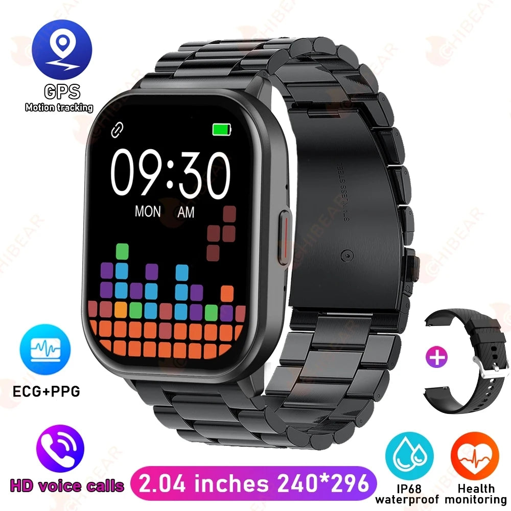 2025 New For Xiaomi Huawei Samsung Smart Watch Men Women Heart Rate Blood Pressure Fitness Tracker Bluetooth Call Smartwatch Man