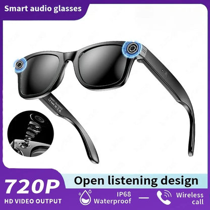 AI Smart Glasses with 8MP Camera Video Recording 100+ Languages Translation Sunglasses Bluetooth Call Music Play Men Women 2025