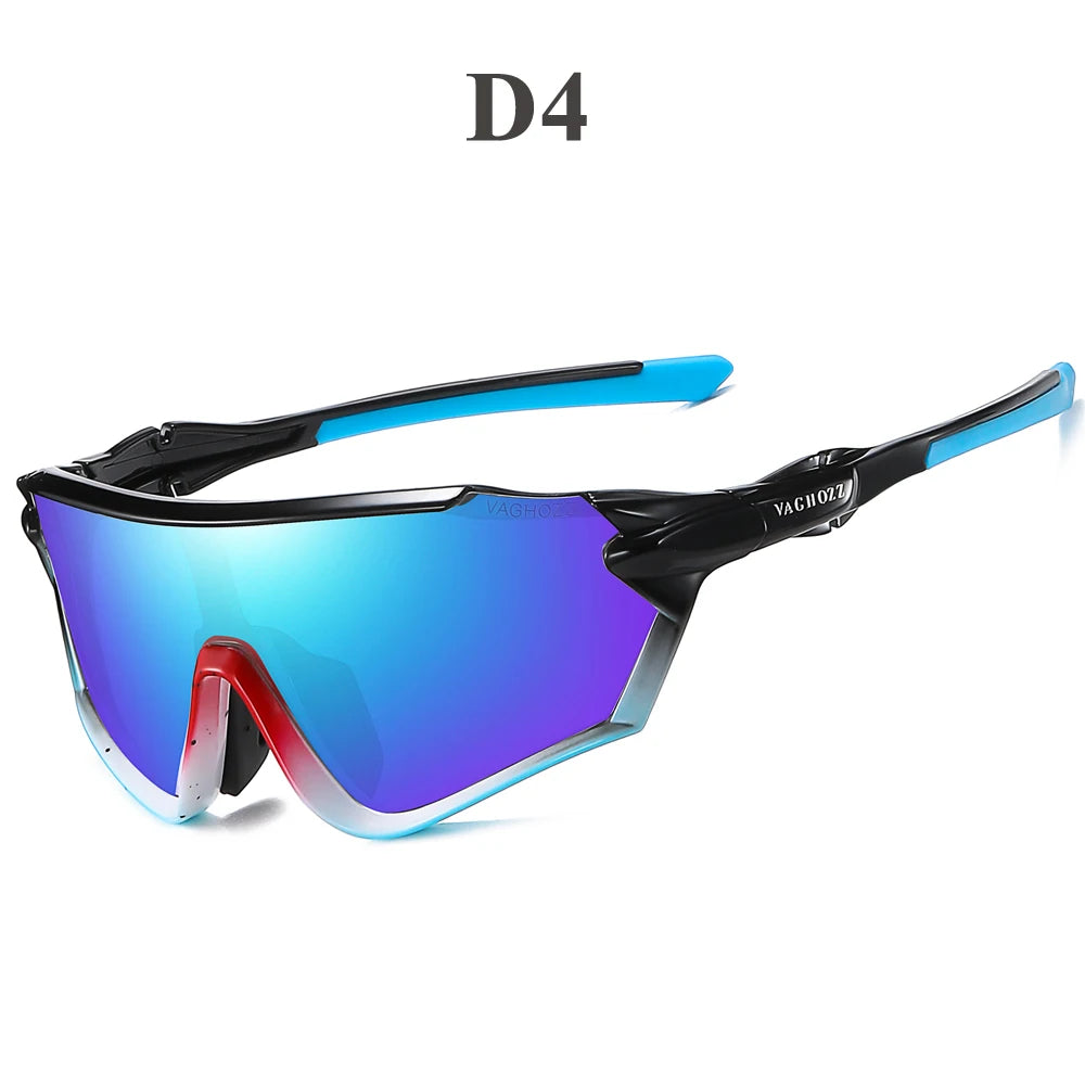 VAGHOZZ NEW UV400 Sports Sunglasses Outdoor Glasses Men Women Eyewear MTB Eyeglasses Bike Bicycle Goggles