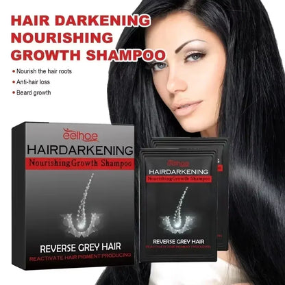 Instant Coloring Hair Dye Shampoo Natural Black Herbal Moisturizing And Lasting Oil Control Convenience Men Women Hair Care