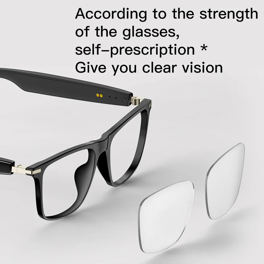 2025 New HD AI Smart Glasses Chat GPT Translate Bluetooth Call 260Mah Battery Voice Assistant Control Smart Glasses Sunglasses