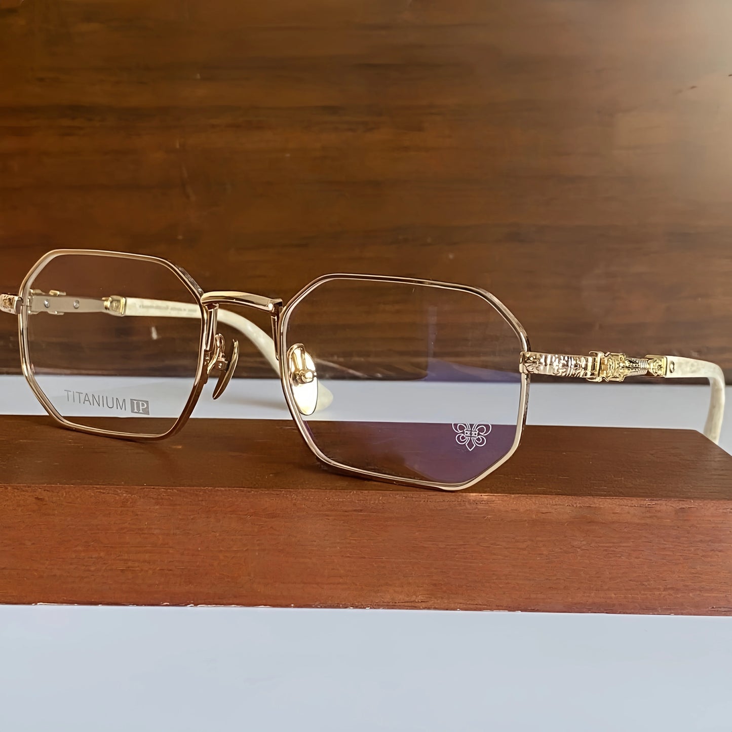 2025 New Fashionable Pure Titanium Women's Glasses Frame Men's Retro Square Myopia Anti Blue Light Optical Prescription Eyeglass