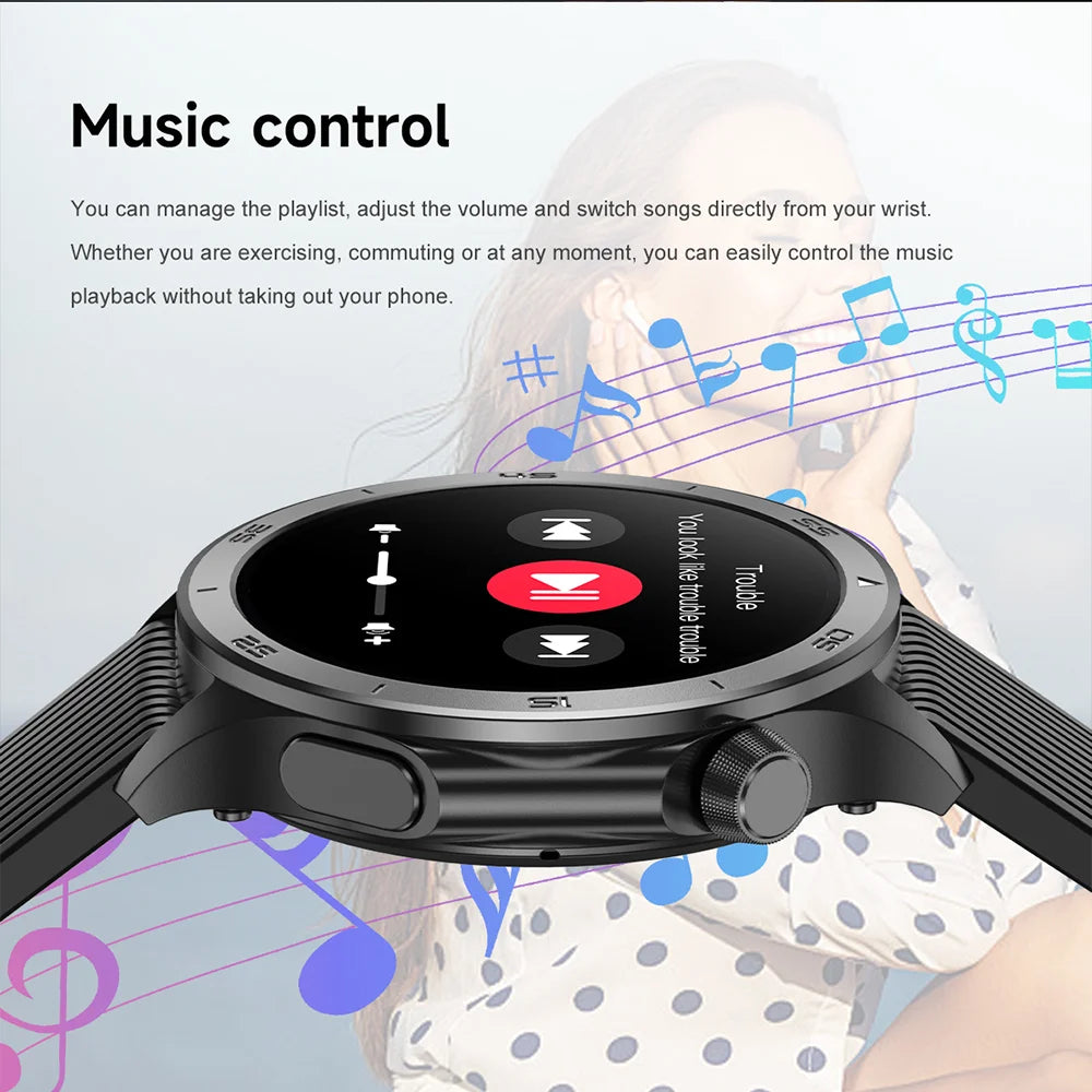 2025 New For OPPO X2 Men's Smartwatch IP67 Waterproof Compass Sports Partner Message Push Bluetooth Call Music Smart Watch