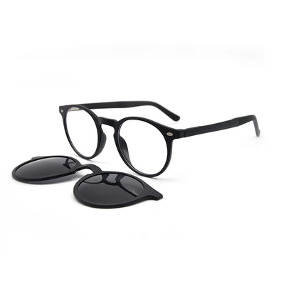 KANDREA Round Vintage Sunglasses Women Man Magnetic Glasses Clip on Brand Designer 2022 Optical Myopia Eyeglasses Frame S2034