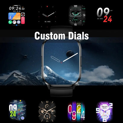 SENBONO 2024 New AMOLED Smart Watch Always On Display Bluetooth Call NFC Smartwatch Men Sport Waterproof Watch for IOS Android