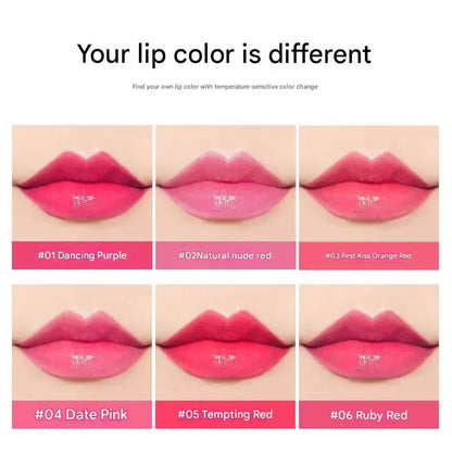 VIBELY 7 Color Mood Changing Lip Balm Natural Aloe Vera Long Lasting Moisturizing Lipstick for Women Color-Shifting Makeup