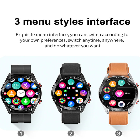 GT Series Bluetooth Call Smart Watch ECG+PPG Health Monitoring 100+ Sports Mode Waterproof Men's Outdoor Sports Smartwatch 2025