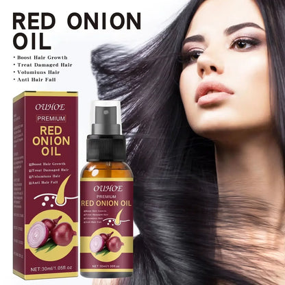 Red Onion Hair Growth Essential Oil Hair Care Spray Prevent Hair Loss Nourish Hair Roots Improve Hair Texture Hair Care Products