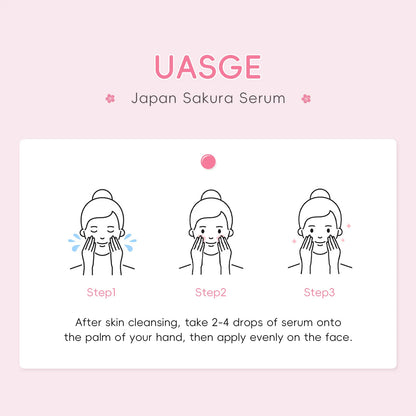 Sakura Whitening Face Serum Anti Aging Fade Fine Lines Tighten Pores Improve Melanin Pigment Dull Moisturizer Brighten Skin Care