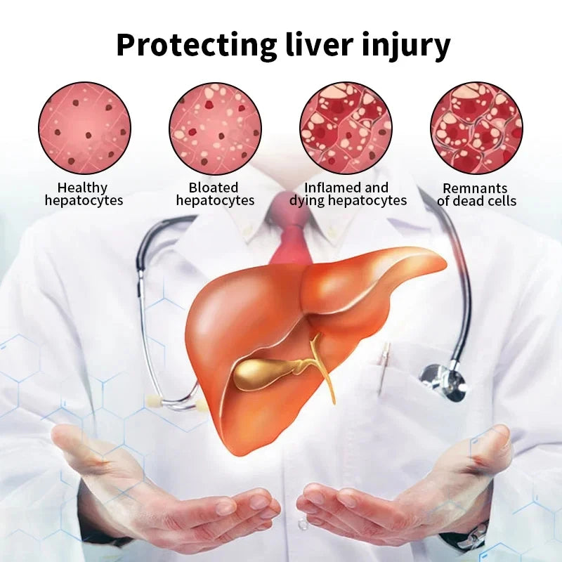 Liver Detox Cleanse Care Capsules Improve Liver Function Cleaning Toxin Slim Fat Prevent Fatty Liver Supports Gallbladder Health