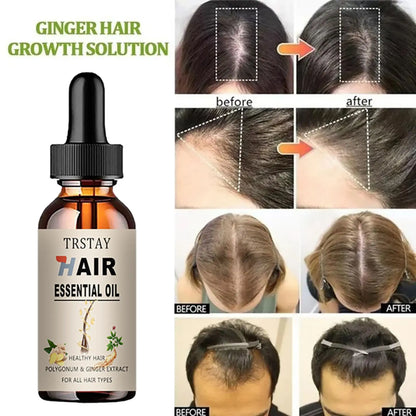 New Rosemary Oil for Beard Ginger Hair Growth Oil for Men Essence Hair Nutrient Conditioner Care Essential Oil for Black Women