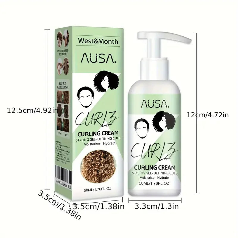 Hair Volumizing Cream Curling Anti-Frizz Bouncy Resilient Lotion Hair Conditioner Volume Lift Styling Defining Nourishing Cream