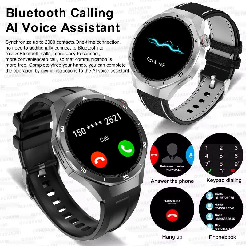 DT5 Pro Watch 32Gb Memory Local Music Bluetooth Call GPS Tracker Compass 3D Menu Bluetooth Smart Watch Men Women 2025
