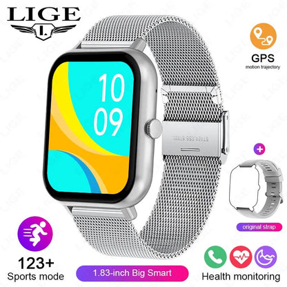 LIGE Smart Watch Women Smartwatch 2024  Bluetooth Answer Call Voice Assistant Whatsapp Reminder IP67 waterproof Men Smart Watch
