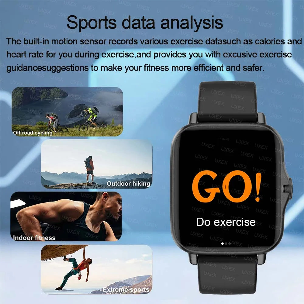 Classic Smartwatch Men 1.83HD Full Screen Bluetooth Call Health Tracker Sport Modes Multifunction Christmas Gift Watches Fashion