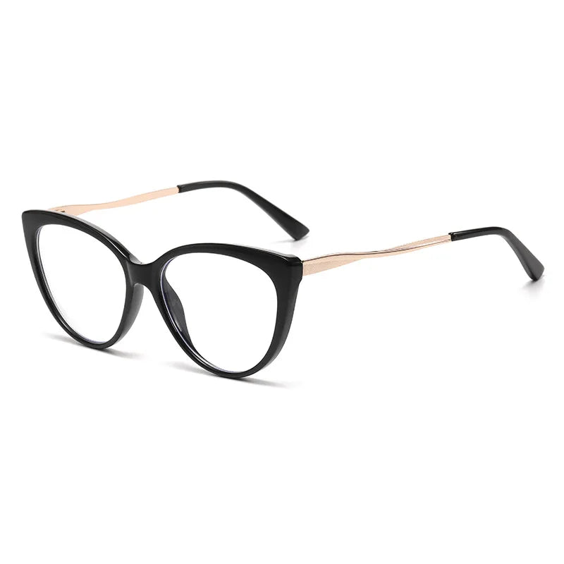 Cat Eye Shape Eyeglass Frames TR90 Material Blue Light Blocking Women's Frame Glasses Vintage Retro Style Eyeglasses
