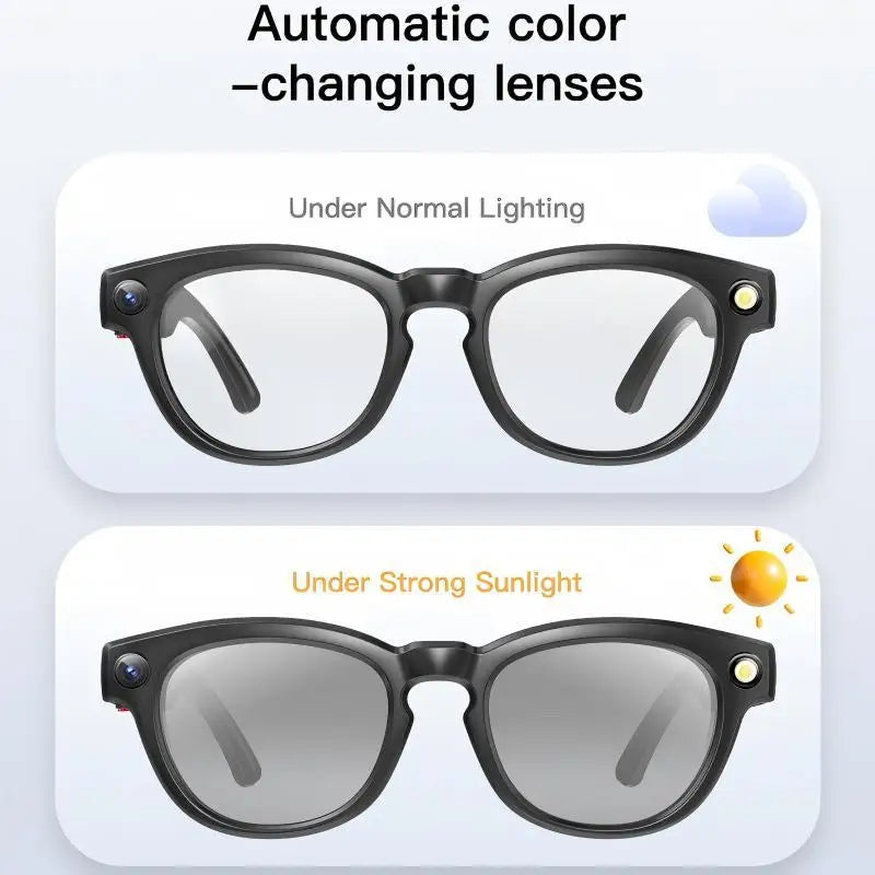 Xiaomi 4K AI Smart Camera Glasses 800MP Bluetooth Smart Glasses Call Play Music Object Recognition AI Translation Multifunction