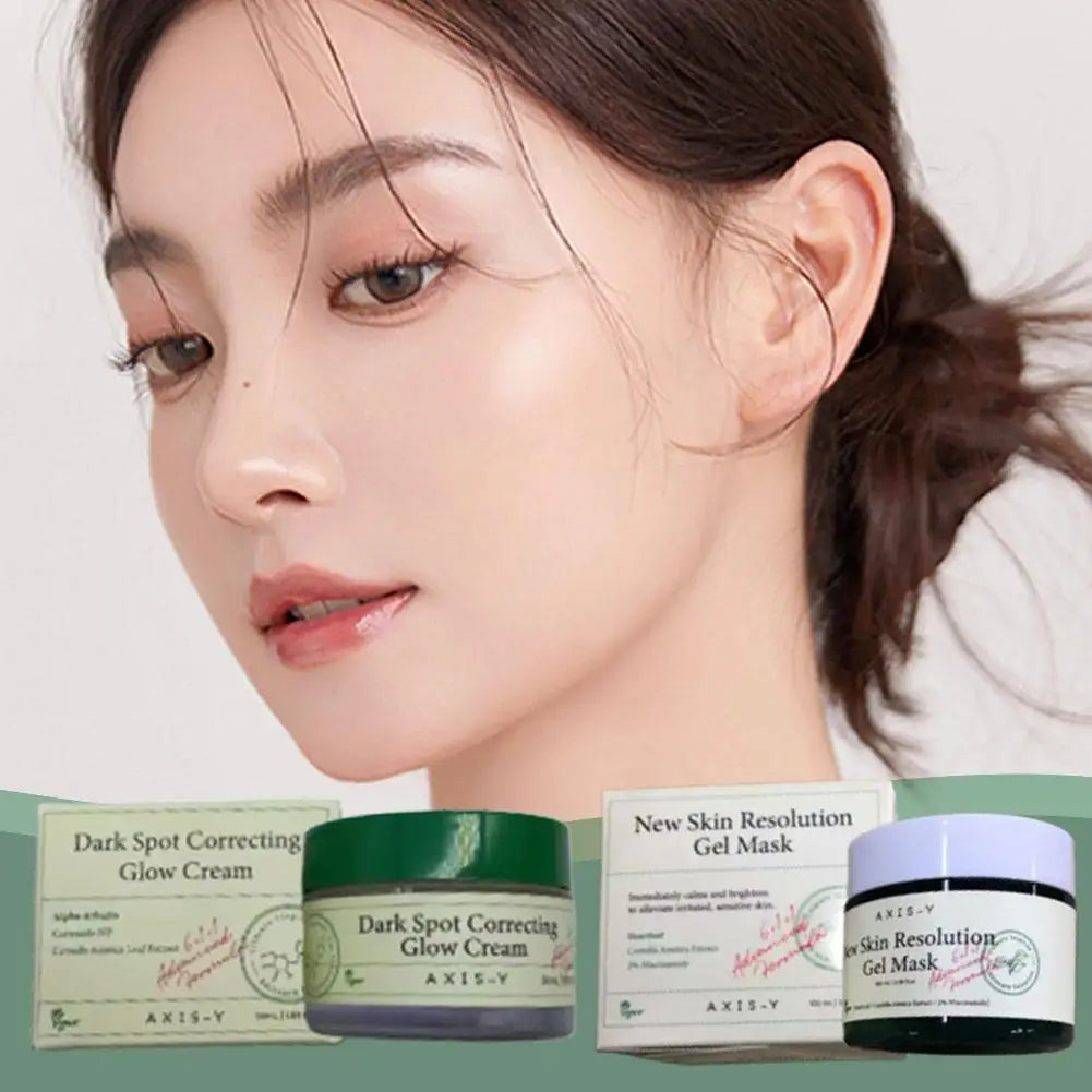 AXIS-Y Deep Soothing 6 Pcs Set-Essence, Sunscreen, Face Cream, Facial Mask, Cleanser, Salicylic Acid Face Cream Skin Care