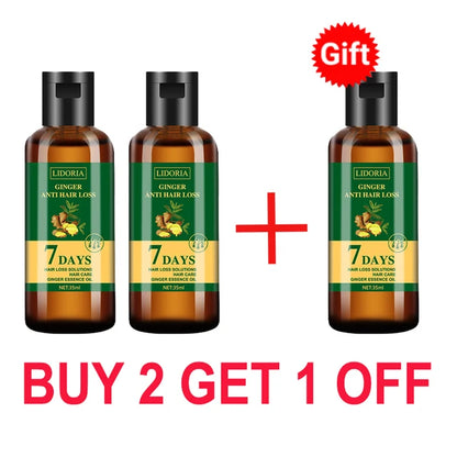7 Days Fast Hair Growth Serum Ginger Anti Hair Loss Essential Oil Promote Regrowth Thicken Hair Care For Men Women Beauty Health