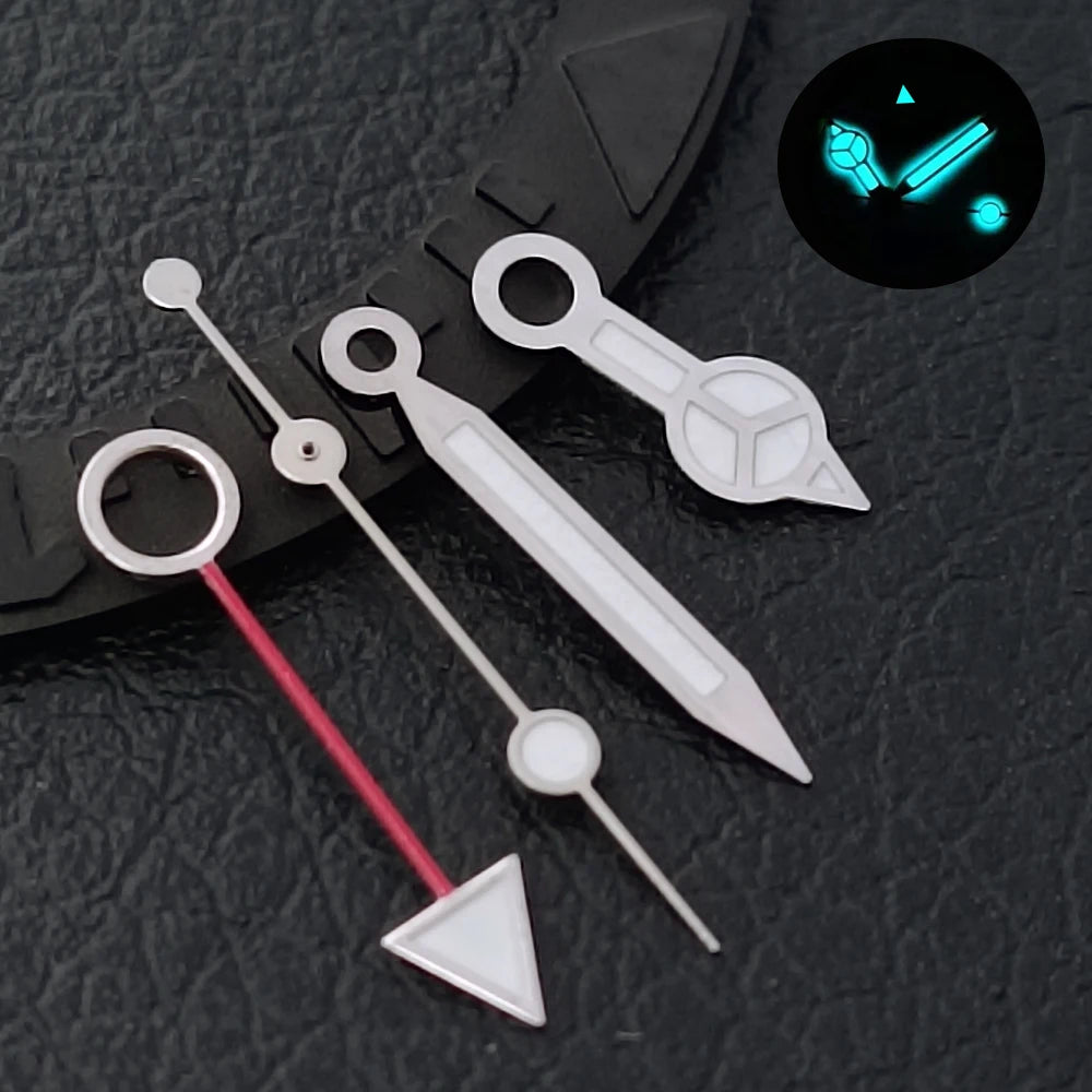 GMT Hands Blue Green/Green Luminous NH34 GMT Watch Hands for NH34 Automatic Movement watch accessories Watch Part For Wristwatch