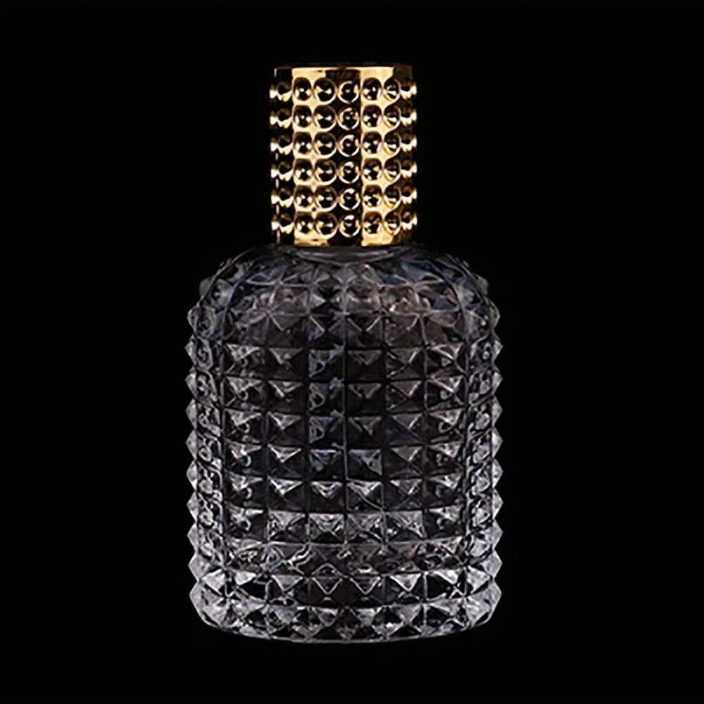 30/50Ml pineapple bottle perfume bottle glass spray bottle cosmetic spray sub-bottle grid empty bottle