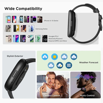 For Huawei Xiaomi Sports Smart Watch Men Women 1.83 Inch AMOLED HD Screen Heart Rate IP68 Waterproof Bluetooth Call Smart Watch