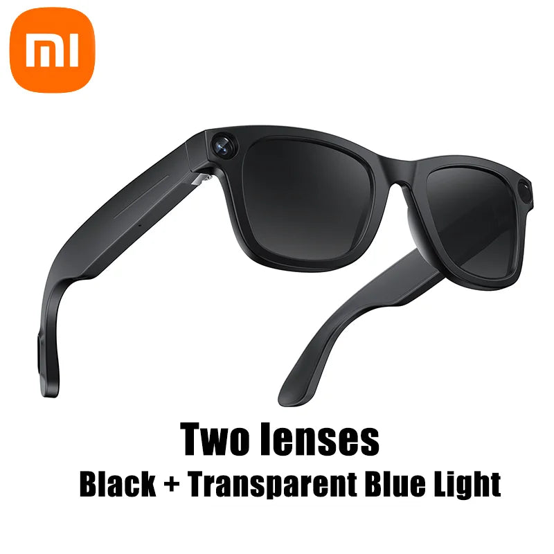 Xiaomi 8K HD AI Smart Camera Glasses With Long-lasting Battery Voice Assistant Control Calling Music Outdoor Photo-grey Glasses