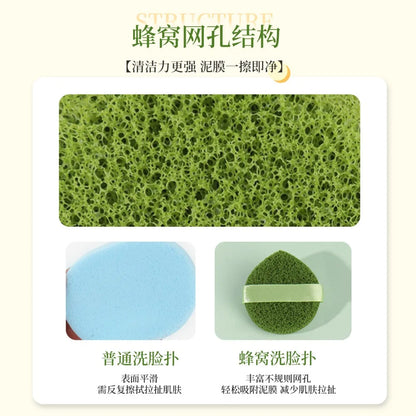 Cleansing Face Puff Soft Skin-friendly Fast Foaming Deep Clean Hygienic Facial Face Washing Sponges Facial Skin Care Tool