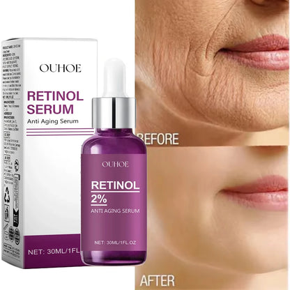 Retinol Remove Wrinkle Face Serum Lift Firming Anti Aging Fade Fine Lines Whitening Brightening Moisturizer Skin Care Cosmetics
