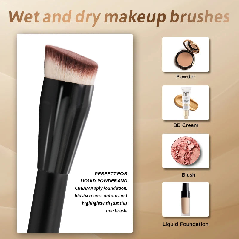 1PCS Makeup Brush Foundation Concealer Powder Blush Contour Brush Dense Soft  Brush with Box Single Face Brush