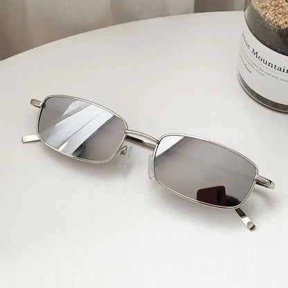 New Fashion Small Rectangle Sunglasses Men Women Vintage Square Driving Sun Glasses Luxury Brand Metal Frame Eyewear 선글라스