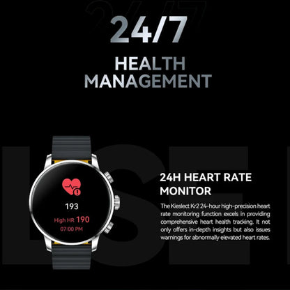 Kieslect Kr2 Smart Calling Watch 1.43" FHD AMOLED Display with AOD for Android iOS Remote Camera Control Fitness Tracker