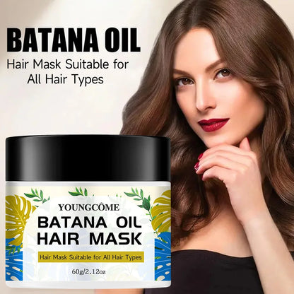 Batana Hair Mask, Moisturizing Hair Mask Ginger and Rosemary Repairs Damaged Hair Moisturizes HairCare oil adiant shine