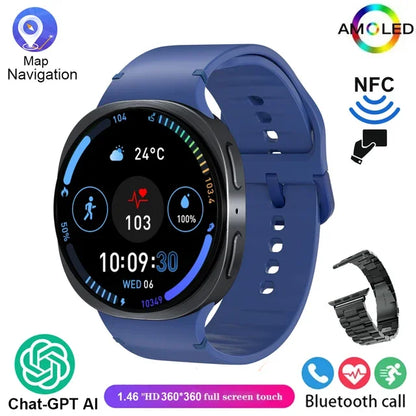 2025 New Original Smart Watch 8 Man Women GPS Tracker Health Sports AMOLED Heart Rate NFC Bluetooth Call Waterproof Smartwatches