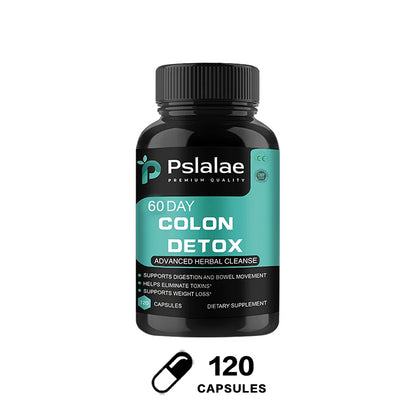 60-Day Colon Detox - Intestinal Health, Colon Cleansing & Detoxification, Promotes Bowel Movements