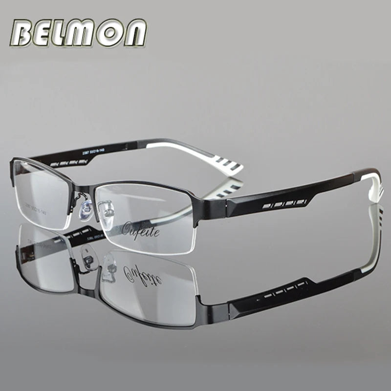 BELMON Eyeglasses Frame Men Computer Optical Eye Glasses Spectacle Frame For Male Transparent Clear Lens RS050