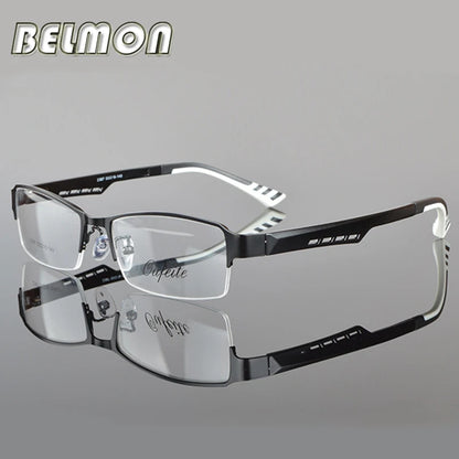 BELMON Eyeglasses Frame Men Computer Optical Eye Glasses Spectacle Frame For Male Transparent Clear Lens RS050