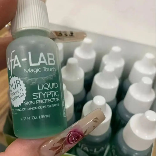 2PCS Nail Disinfection Hemostatic Agent Genuine Goods Stopping Blood Tool for Manicure Beauty