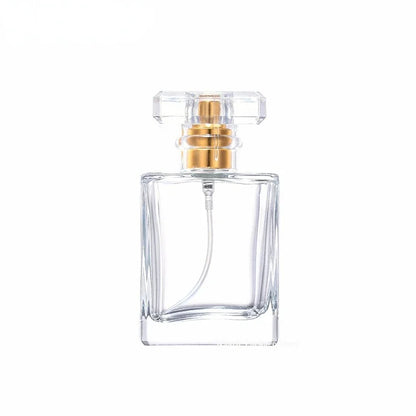 1/3/5pcs 30/50/100ml Perfume Bottle Glass Frosted Square Portable Pressed Fine Spray Aromatherapy Separate Bottle Wholesale