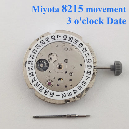Watch Movement Miyota 8215 Movement Automatic Movement High Accuracy White 3 o'clock Date Automatic Clockwork Watch Parts