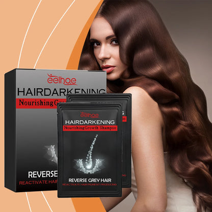 Instant Coloring Hair Dye Shampoo Natural Black Herbal Moisturizing And Lasting Oil Control Convenience Men Women Hair Care